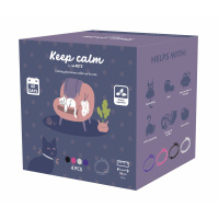 M-Pets Keep Calm Feromon Kedi Boyun Tasması (4'lü) (Karışık Renkli)