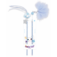 M-Pets Mooncat Olta Kedi Oyuncağı Olta 40cm (2'li) (Mavi)
