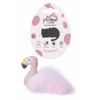 M-Pets Plume Flamingo Catnipli Kedi Oyuncağı 7x8x3cm (Pembe)