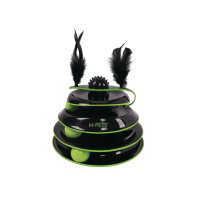 M-Pet Tüylü Dönen Top Kedi Oyuncağı 23cm