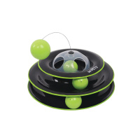 M-Pets Yaylı Dönen Top Kedi Oyuncağı 25cm (Siyah)