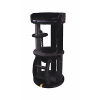 M-Pets Panther Premium Suite Kedi Tırmalama Ağacı 62x62x130cm (Siyah)