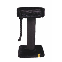 M-Pets Panther Premium Liana Tırmalama Tahtalı Kedi Ağacı 55x55x96cm (Siyah)