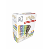 M-Pets Creamy 4 Lezzet Karışık Krema Kedi Ödül Maması 15gr 40 Adet+8 Adet HEDİYE!