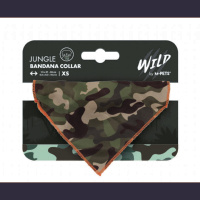 M-Pets Wıld Jungle Bandana Boyun Tasması 10x7cm (Kamuflaj) [XS]