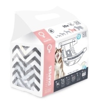M-Pets Diapers Dişi Köpekler İçin Külot Bez 35x60cm (10'lu) [XL]