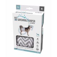 M-Pets Erkek Köpekler İçin Yıkanabilir Külot Bez 50,8-63,5 (2'li) [XL]