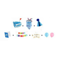 M-Pets Party Time Erkek Köpekler İçin Doğum Günü Seti 20x20x7cm