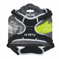 M-Pets Hiking Reflektörlü Köpek Göğüs Tasması 35–60cm (Siyah) [S]