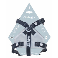 M-Pets Origami Reflektörlü Göğüs Tasması 29-57cm (Mavi) [S]