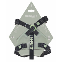 M-Pets Origami Reflektörlü Göğüs Tasması 29-57cm (Yeşil) [S]
