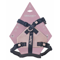 M-Pets Origami Reflektörlü Göğüs Tasması 37–81cm (Pembe) [L]