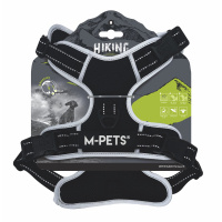 M-Pets Hiking Reflektörlü Köpek Göğüs Tasması (Siyah) [M]
