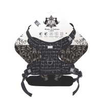 M-Pets Haute Couture Köpek Göğüs Tasması 50-110cm (Siyah) [XL]