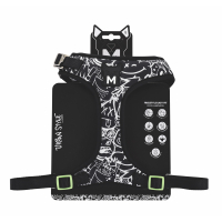 M-Pets Urban Style Easy Fit Köpek Göğüs Tasması 46-85cm (Siyah-Beyaz) [L]
