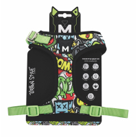 M-Pets Urban Style Multicolor Easy Fit Köpek Göğüs Tasması 38-65cm [M]