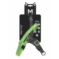 M-Pets Urban Style Norwegian Köpek Göğüs Tasması 38-80cm (Siyah-Beyaz) [M]