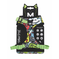 M-Pets Urban Style Multicolor Easy Fit Köpek Göğüs Tasması 21-41cm [XS]