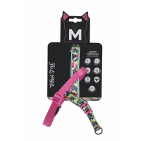 M-Pets Urban Style Graffiti Norwegian Köpek Göğüs Tasması 33-60cm [S]