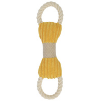 M-Pets Peluş Kemik Köpek Oyuncağı 33x9,5x3cm (Sarı)