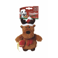 M-Pets Christmas Rudolph Sesli Peluş Köpek Oyuncağı 20x10x7cm