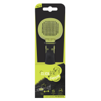 M-Pets Click and Groom Kedi ve Köpekler İçin Basmalı Masaj Uçlu Fırça 8x6,5x5cm