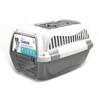 M-Pets Giro Kedi ve Köpek Taşıma Çantası 57x36x32cm (Açık Gri) [M]