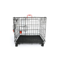 M-Pets Voyager Tekerlekli 2 Kapılı Köpek Kafesi 106x71x76cm (Siyah) [XL]