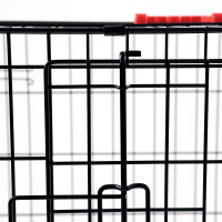 M-Pets Voyager Tekerlekli 2 Kapılı Köpek Kafesi 91x58x63cm (Siyah) [L]