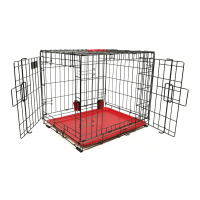 M-Pets Voyager 2 Kapılı Köpek Kafesi 91x58x63cm (Kırmızı) [L]