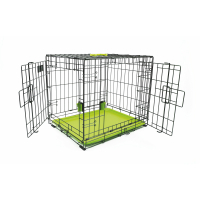 M-Pets Voyager 2 Kapılı Köpek Kafesi 76x48x53cm (Yeşil) [M]
