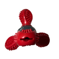 M-Pets Saturn Kauçuk Ödül Hazneli Köpek Oyuncağı 14x13x12cm (Kırmızı)