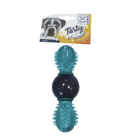 M-Pets Uranus Kauçuk Ödül Hazneli Köpek Oyuncağı 16,5x6x6cm (Mavi)