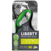 M-Pets Liberty Otomatik Şerit Köpek Gezdirme Kayışı 5m (Yeşil) [M]