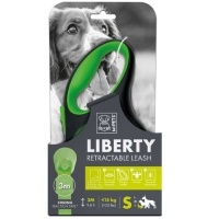 M-Pets Liberty Otomatik Şerit Köpek Gezdirme Kayışı 3m (Yeşil) [S]