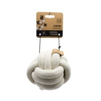 M-Pets Örgü Top Köpek Oyuncağı 6,5cm (Beyaz)