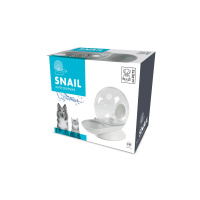 M-Pets Snail Kedi ve Köpekler İçin Hazneli Su Kabı 2800ml (Beyaz)