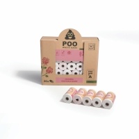 M-Pets Poo Gül Kokulu Köpek Dışkı Poşeti 22x32cm (30'lu)