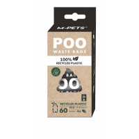 M-Pets Poo Recycled Kokusuz Dışkı Poşeti 22x32cm (4'lü)