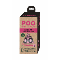 M-Pets Poo Gül Kokulu Köpek Dışkı Poşeti 22x32cm (8'li)