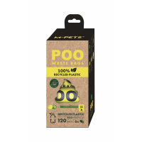 M-Pets Poo Limon Kokulu Köpek Dışkı Poşeti 22x32cm (8'li)