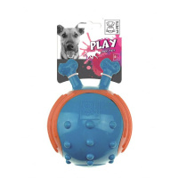 M-Pets Feelo Kauçuk Köpek Oyuncağı (Mavi-Turuncu)