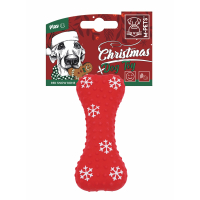 M-Pets Christmas Snow Bone Kemik Köpek Oyuncağı 14cm (Kırmızı)