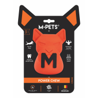 M-Pets Power Chew Kauçuk Köpek Ödül Oyuncağı 10,6x9,6x14,5cm (Turuncu)