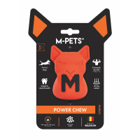 M-Pets Power Chew Kauçuk Köpek Ödül Oyuncağı 7,4x6,7x10,2cm (Turuncu)