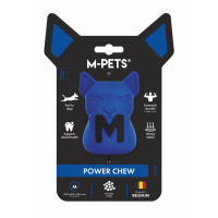 M-Pets Power Chew Kauçuk Köpek Ödül Oyuncağı 7,4x6,7x10,2cm (Mavi) [M]