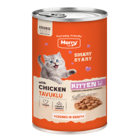 Merry Cat Sos İçerisinde Parça Tavuklu Yavru Kedi Konservesi 400gr