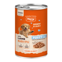 Merry Dog Sos İçinde Parça Kuzu Etli Yavru Köpek Konservesi 400gr