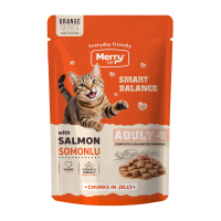 Merry Jöle İçinde Parça Somonlu Yetişkin Kedi Konservesi 85gr