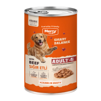 Merry Dog Sos İçinde Parça Sığır Etli Yetişkin Köpek Konservesi 400gr